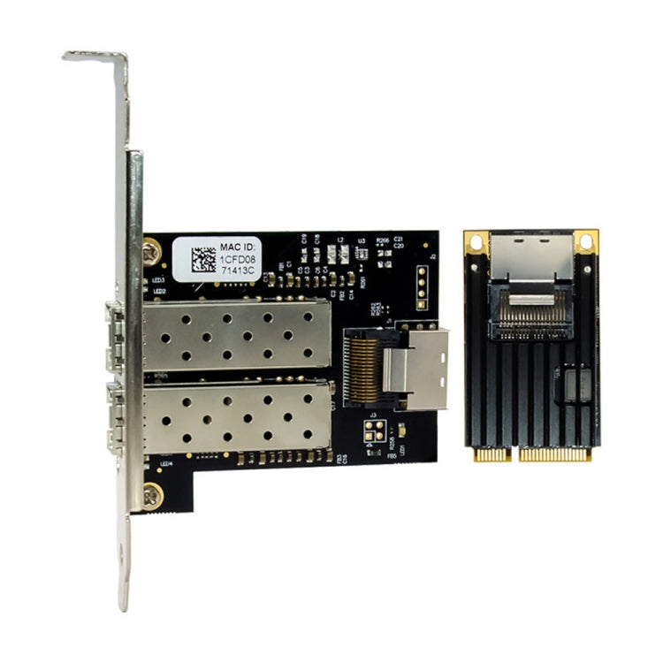ST7243 MiniPCI-E Dual Interface Fiber Gigabit Fiber Optic SFP Server Network Card, MiniPCI-E Dual Interface ST7243 MiniPCI-E Dual Interface Fiber Gigabit Fiber Optic SFP Server Network Card, MiniPCI-E Dual Interface